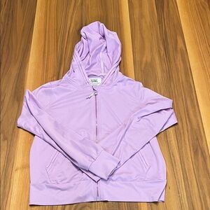 Athleta Girl Lavender Hoodie, size L/12. Good condition.